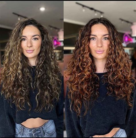 curly long hair layers